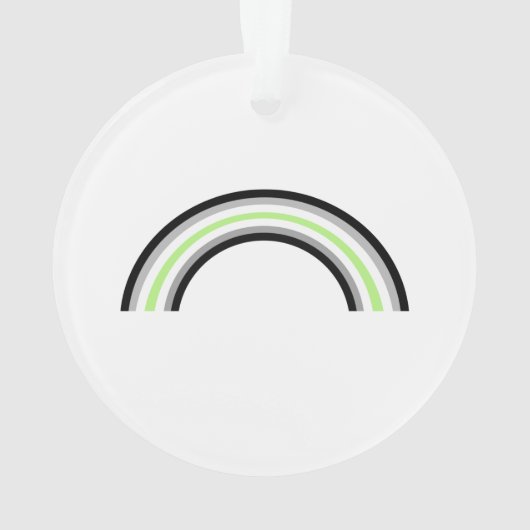 Agentin Rainbow Ornament (Rückseite)