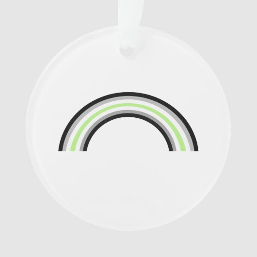 Agentin Rainbow Ornament (Vorderseite)