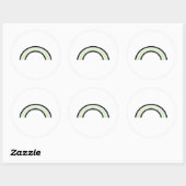 Agentin Rainbow Runder Aufkleber (Blatt)