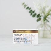 Agentur für die Einstellung von medizinischem Pers Visitenkarte (Stehend Vorderseite)