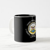 Agentur für Verteidigungsinformationssysteme (DISA Zweifarbige Tasse (Vorderseite Links)