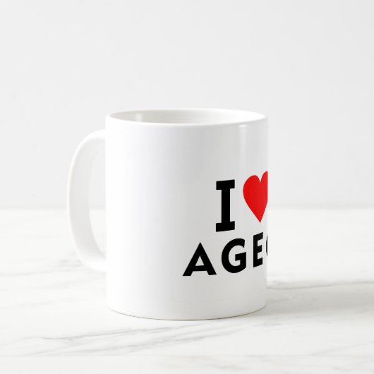 Ageo Japan love city heart like travel Kaffeetasse (Vorderseite Links)