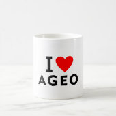 Ageo Japan love city heart like travel Kaffeetasse (Mittel)