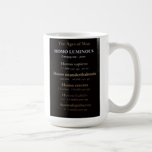 Ages Of Man Mug 11 Oz Or 15 Oz Kaffeetasse (Rechts)