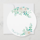 Aggela Round Foto Danke Karte (Vorderseite)