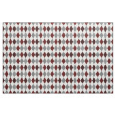 Aggie Maroon & Gray Raute Muster Stoff (Fat Quarter (45,7 x 55,9 cm))