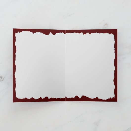 Aggie Maroon Merry Tex-Mas Y'all Foto Weihnachten Karte (Innenseite)