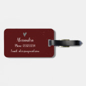 Aggie Maroon Zuhause Sweet Zuhause Texas Gepäckanhänger (Rückseite horizontal)