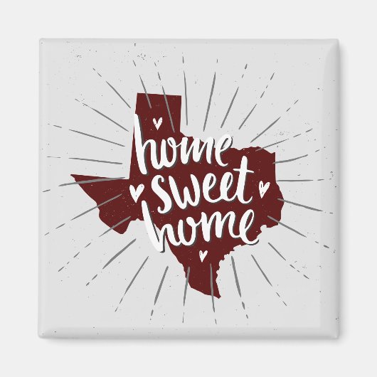 Aggie Maroon Zuhause Sweet Zuhause Texas Magnet (Vorne)