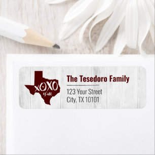 Aggies Maroon XOXO, Y'all - Texas Staat Form