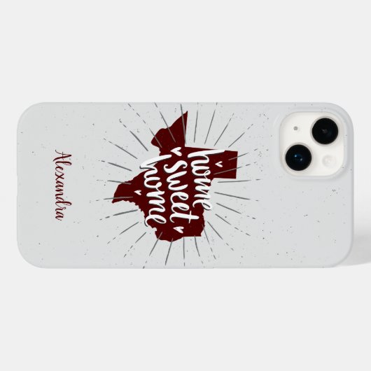 Aggies Maroon Zuhause Sweet Zuhause - Texas Case-Mate iPhone Hülle (Rückseite (Horizontal))