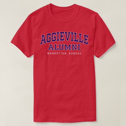Aggieville Alumni Manhattan Kansas Lila Arch T-Shirt (Design vorne)