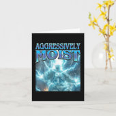 Aggressiv feucht - Funny Hard Lightning Skelett Karte (Gelbe Blume)