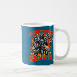 Aggressiv Whimsischer Dunkler Fantasy-Kriegerkampf Kaffeetasse