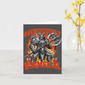 Aggressiv Whimsischer Dunkler Fantasy-Kriegerkampf Karte (Gelbe Blume)
