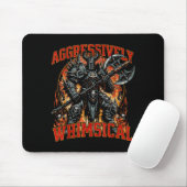 Aggressiv Whimsischer Dunkler Fantasy-Kriegerkampf Mousepad (Mit Mouse)