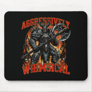 Aggressiv Whimsischer Dunkler Fantasy-Kriegerkampf Mousepad