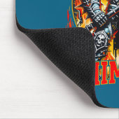 Aggressiv Whimsischer Dunkler Fantasy-Kriegerkampf Mousepad (Ecke)