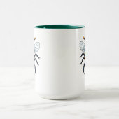 Aggressive Bienen-Cartoon-Kunst Tasse (Zentrum)