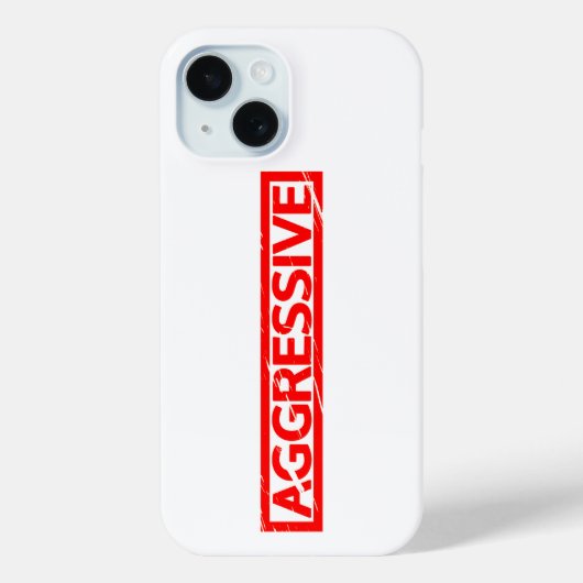 Aggressive Briefmarke Case-Mate iPhone Hülle (Rückseite)