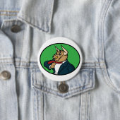 Aggressive Bull in Business Suit Button (Beispiel)