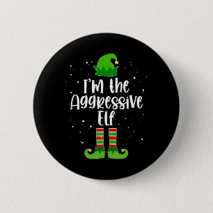 Aggressive Elf Matching Family Group Weihnachten P Button