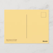 Aggressive Haltung des schwarzen Tischlers und Sol Postkarte (Rückseite)