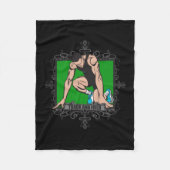 Aggressive Leichtathletik Fleecedecke (Vorderseite)