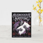 Aggressive Napng Funny Heavy Metal Grim Reaper Sle Karte (Gelbe Blume)