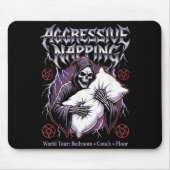 Aggressive Napng Funny Heavy Metal Grim Reaper Sle Mousepad (Vorne)