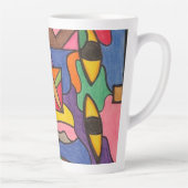 Aggressive Neugier Latte Tasse (Rechts)