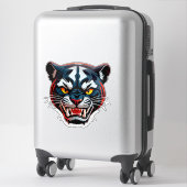 Aggressive Tiger-Kopf-Illustration Aufkleber (Koffer)