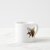Aggressive Wasp Cartoon Illustration Statement Espressotasse (Vorderseite Rechts)