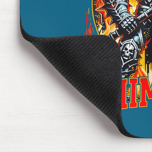 Aggressively Whimsical Dark Fantasy Warrior Battle Mousepad (Ecke)