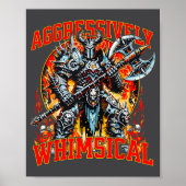 Aggressively Whimsical Dark Fantasy Warrior Battle Poster (Vorne)