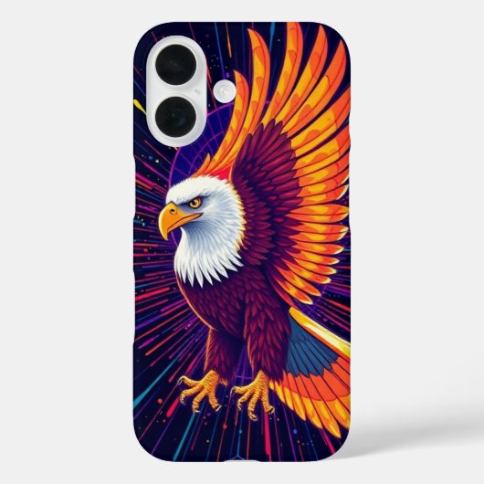 Aggressiver Adler in lebhaften Farben - Bold Mobil Case-Mate iPhone Hülle (Rückseite)