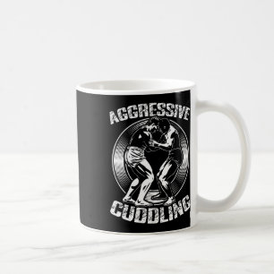 Aggressiver Cuddling Wrestling Retro Vintag Wrestl Kaffeetasse