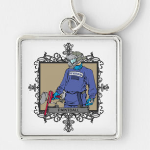 Aggressiver Farben-Ball Schlüsselanhänger