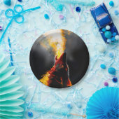 Aggressiver Feuerwolf Pappteller (Party)