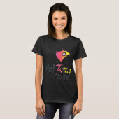 Aggressiver Fisch Gradient Surf T-Shirt (Vorne ganz)