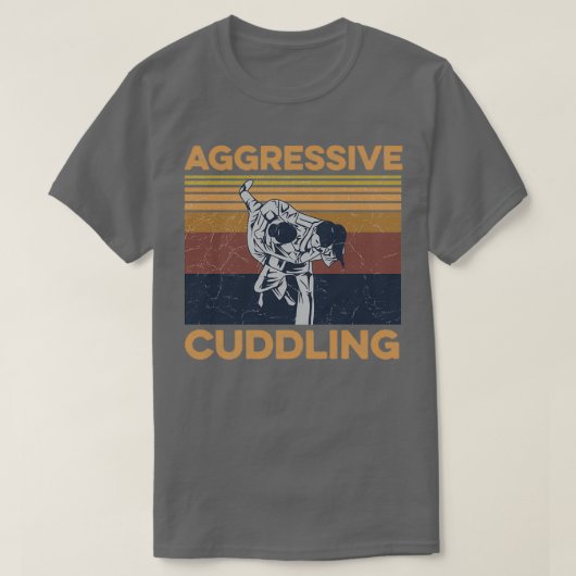 Aggressives Cuddling Design für einen Jiu Jitsu Tr T-Shirt (Design vorne)