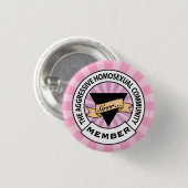 Aggressives lesbisches Abzeichen Button (Vorne & Hinten)