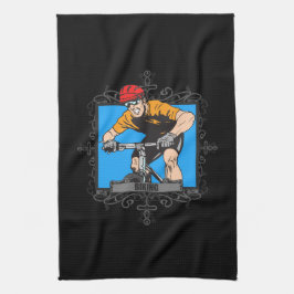 Aggressives Radfahren Handtuch