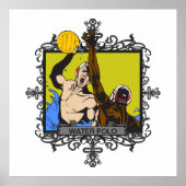 Aggressives Wasserpolo Poster (Vorne)