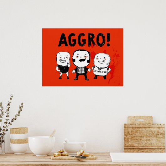 AGGRO Boys fürchten sich nicht! Poster (Küche)