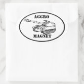 Aggro Magnet Aufkleber (Tasche)