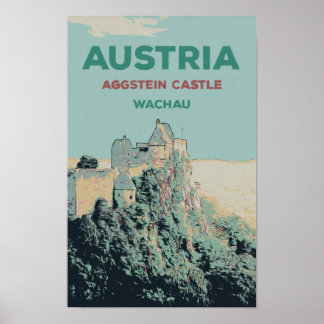 Aggstein Castle Ruins, Wachau, Österreich Poster