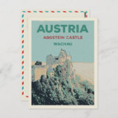 Aggstein Castle Ruins, Wachau, Österreich Postkarte (Vorne/Hinten)