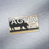 AGHA Farbmagnet Magnetische Visitenkarte (Beispiel)