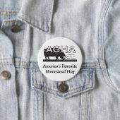 AGHA Gehöft-Schwein-Knopf 3" Button (Beispiel)